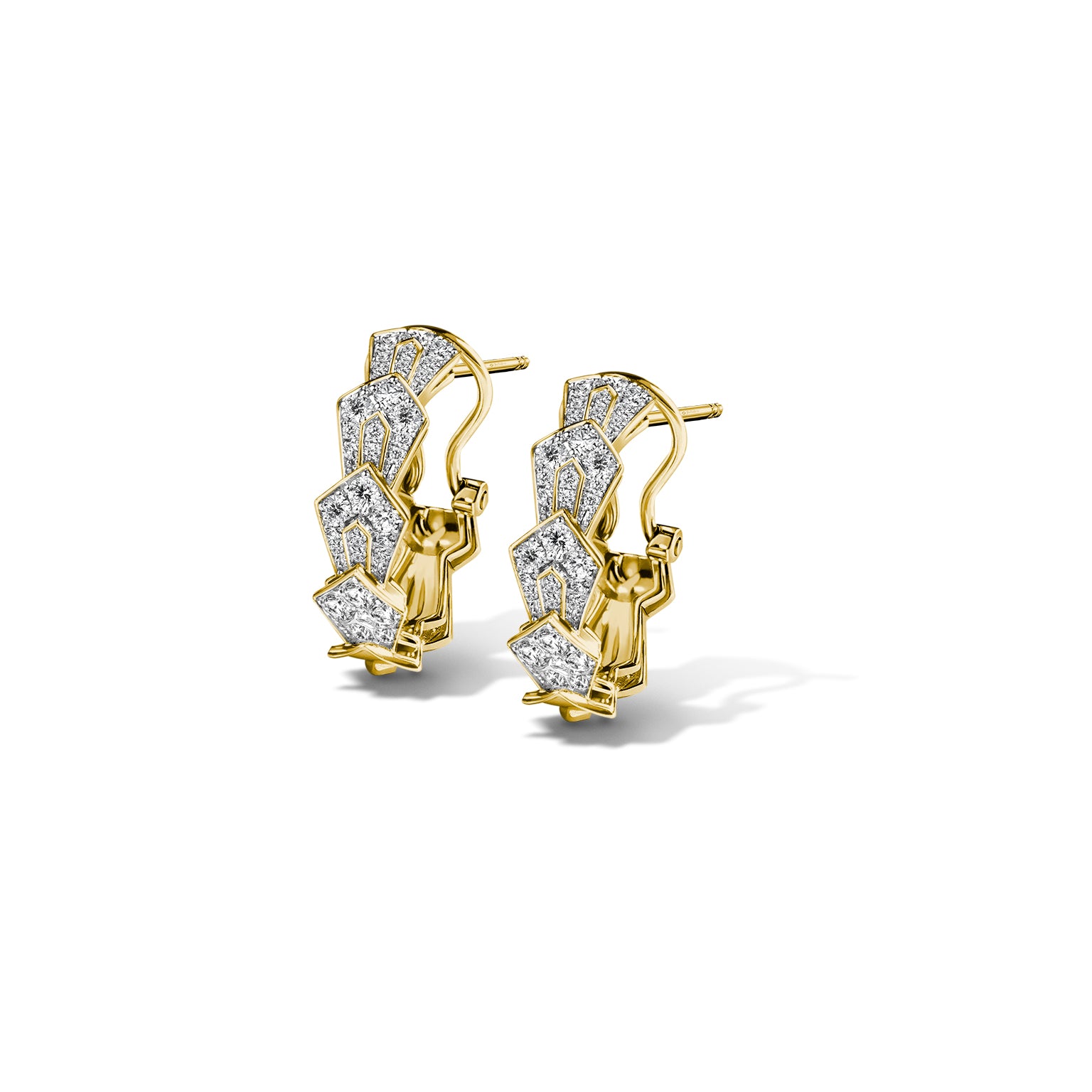 Treillage Glam Cascade Earrings Diamond