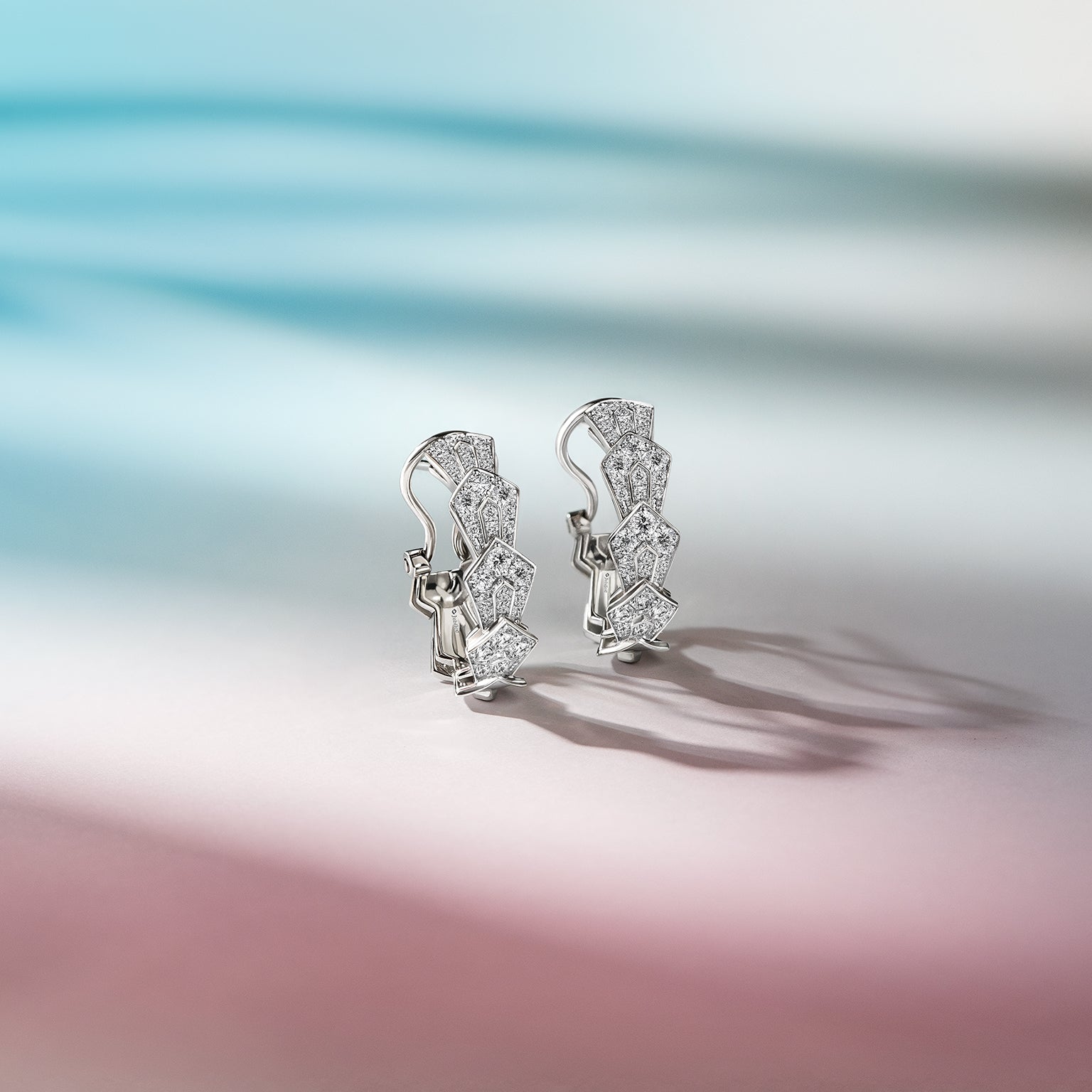 Treillage Glam Cascade Earrings Diamond