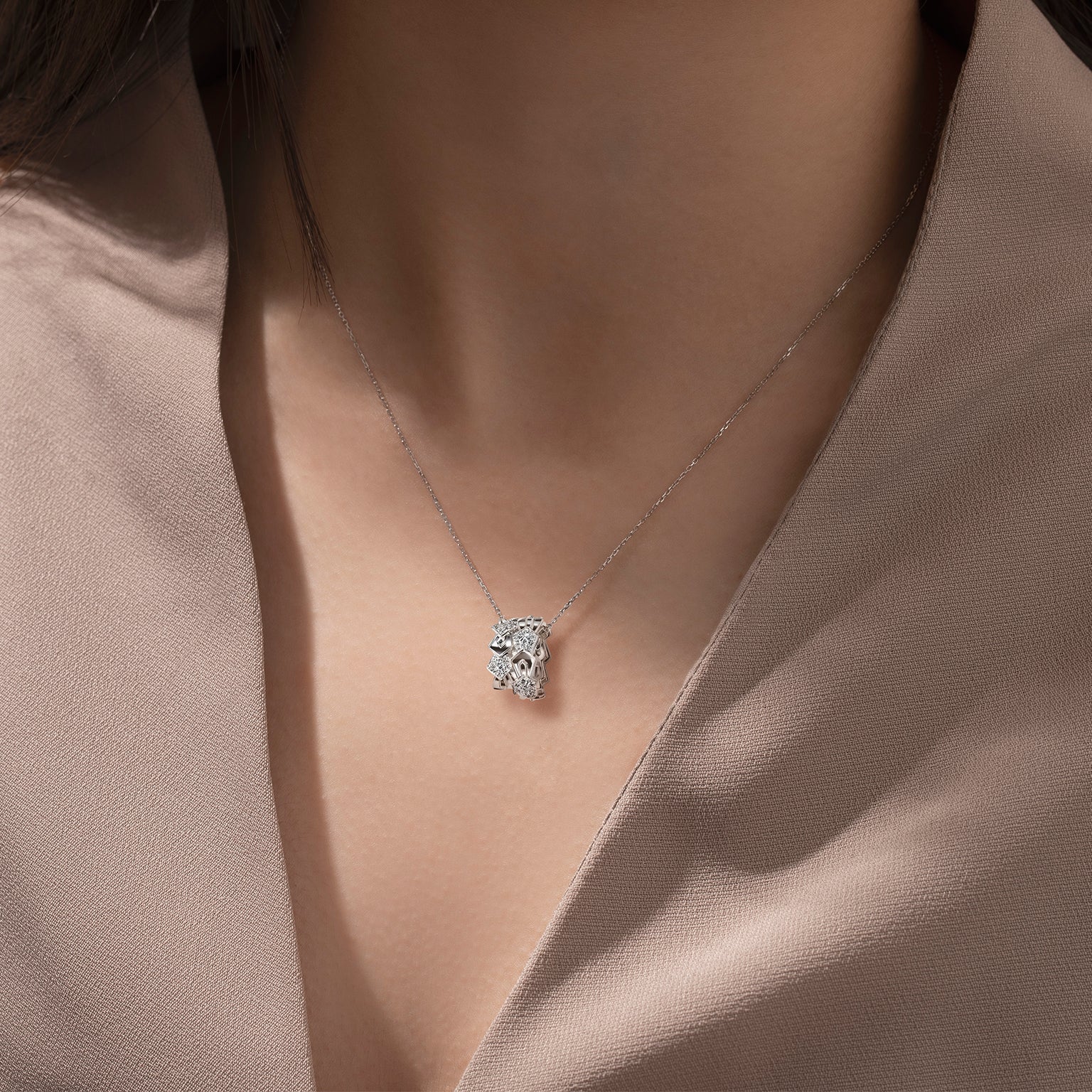 Treillage Glam Cascade Diamond Pendant