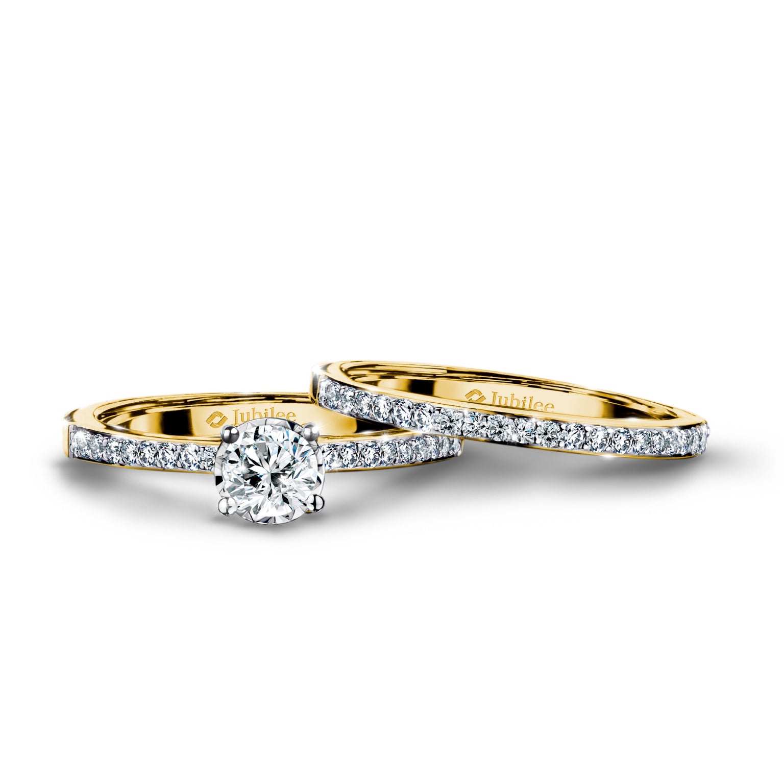 แหวนเพชร Twin-Band Excellence Solitaire Ring