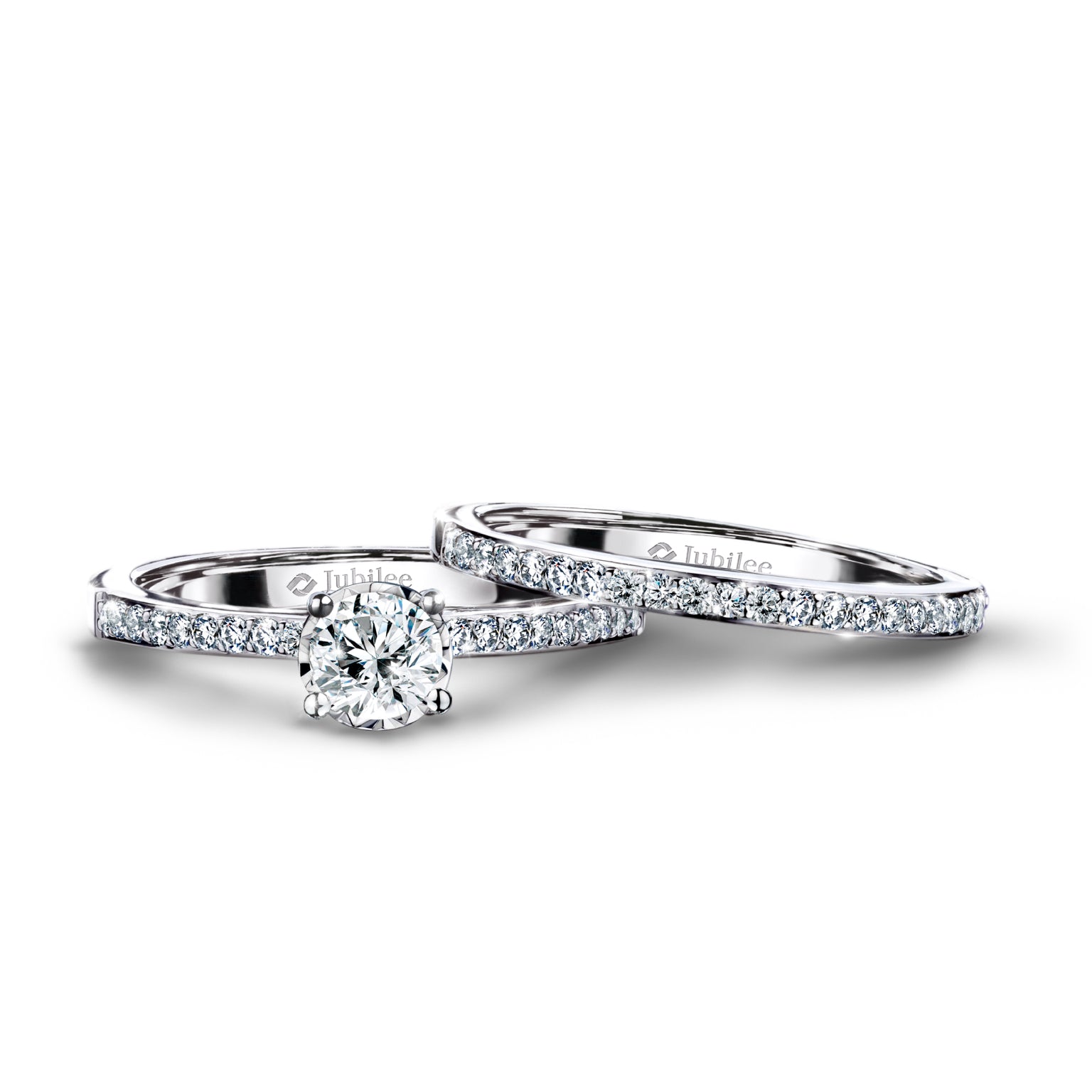 แหวนเพชร Twin-Band Excellence Solitaire Ring
