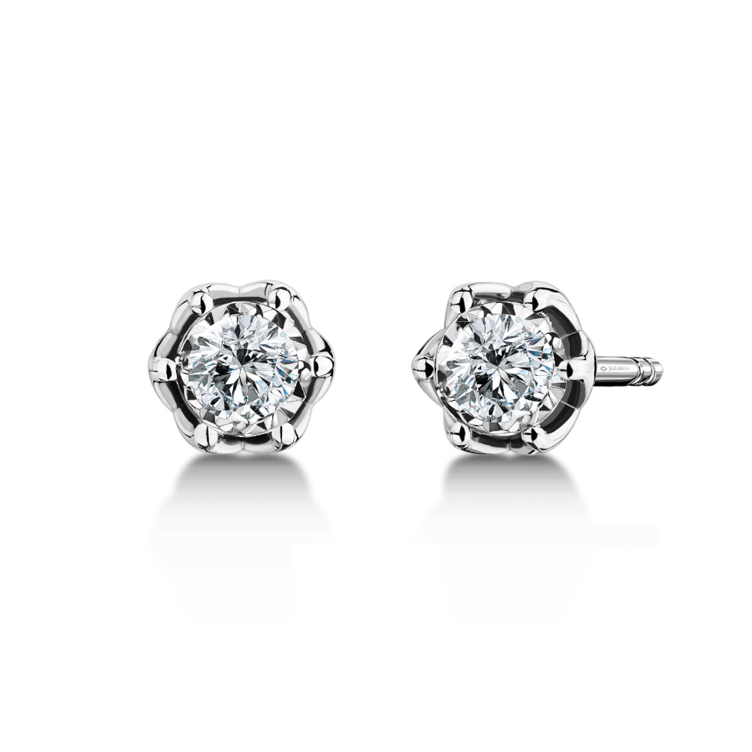 Blooming Lotus Diamond Earrings