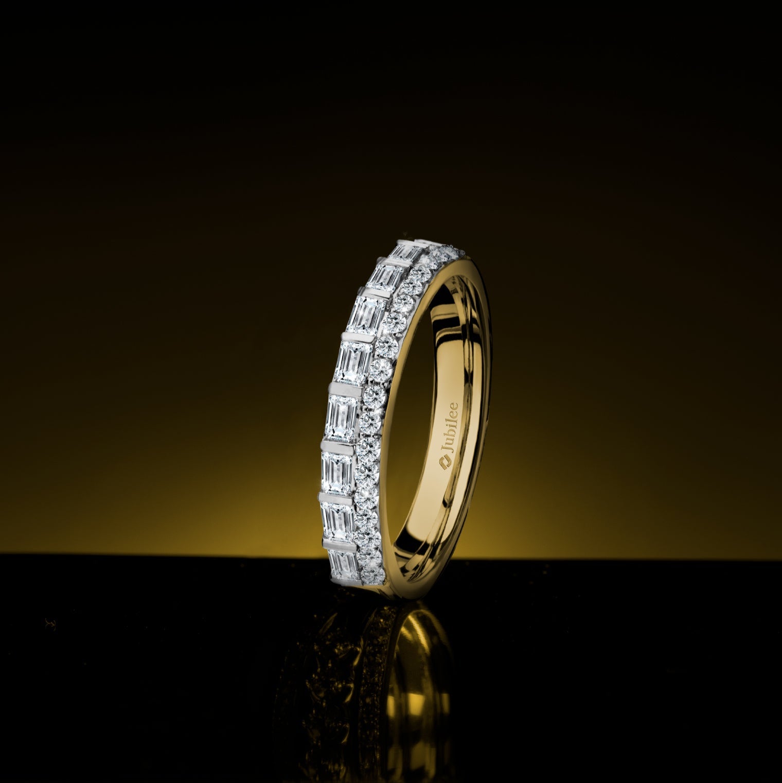 Baguette Diamond Band Rings