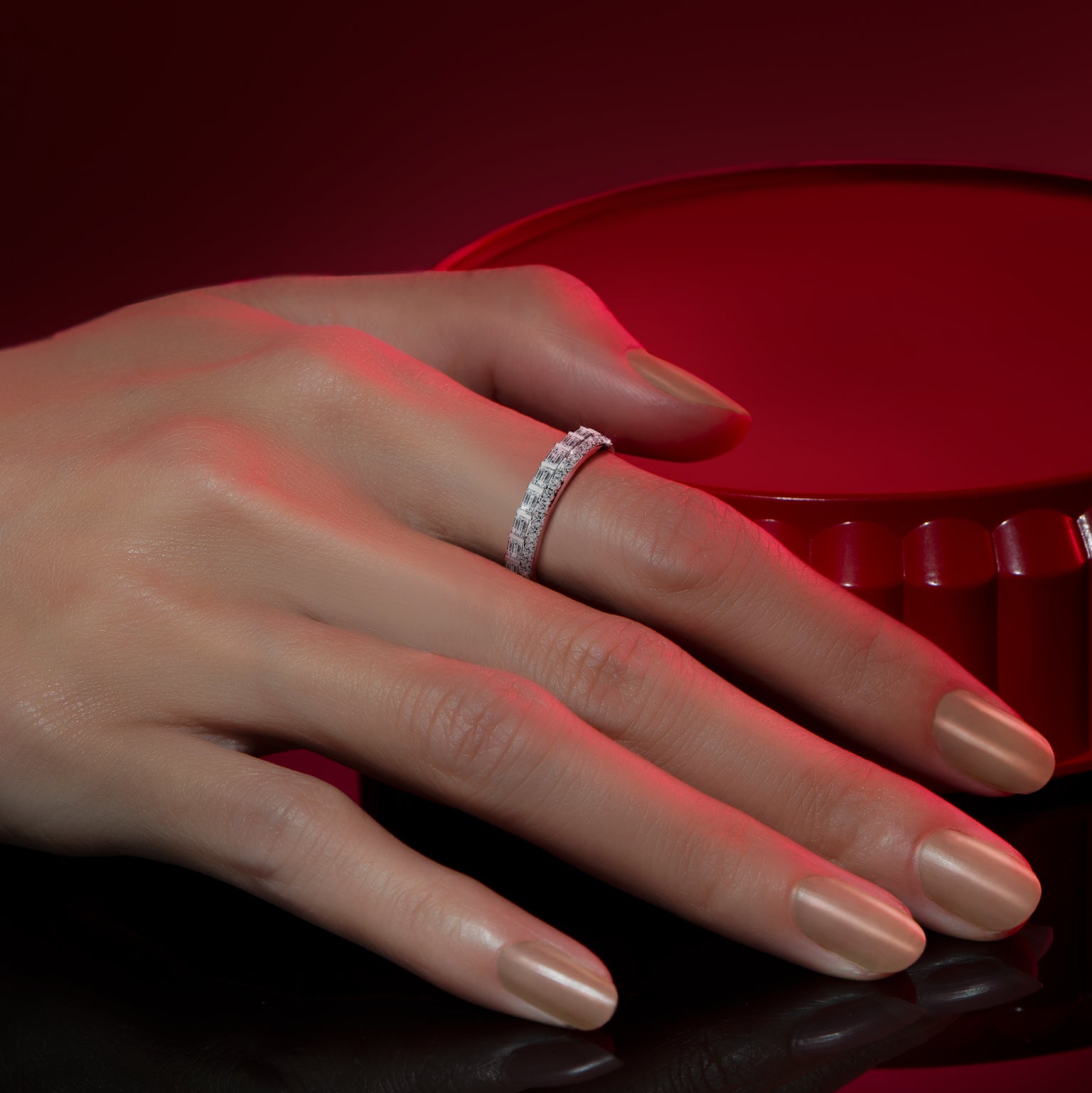 Baguette Diamond Band Rings