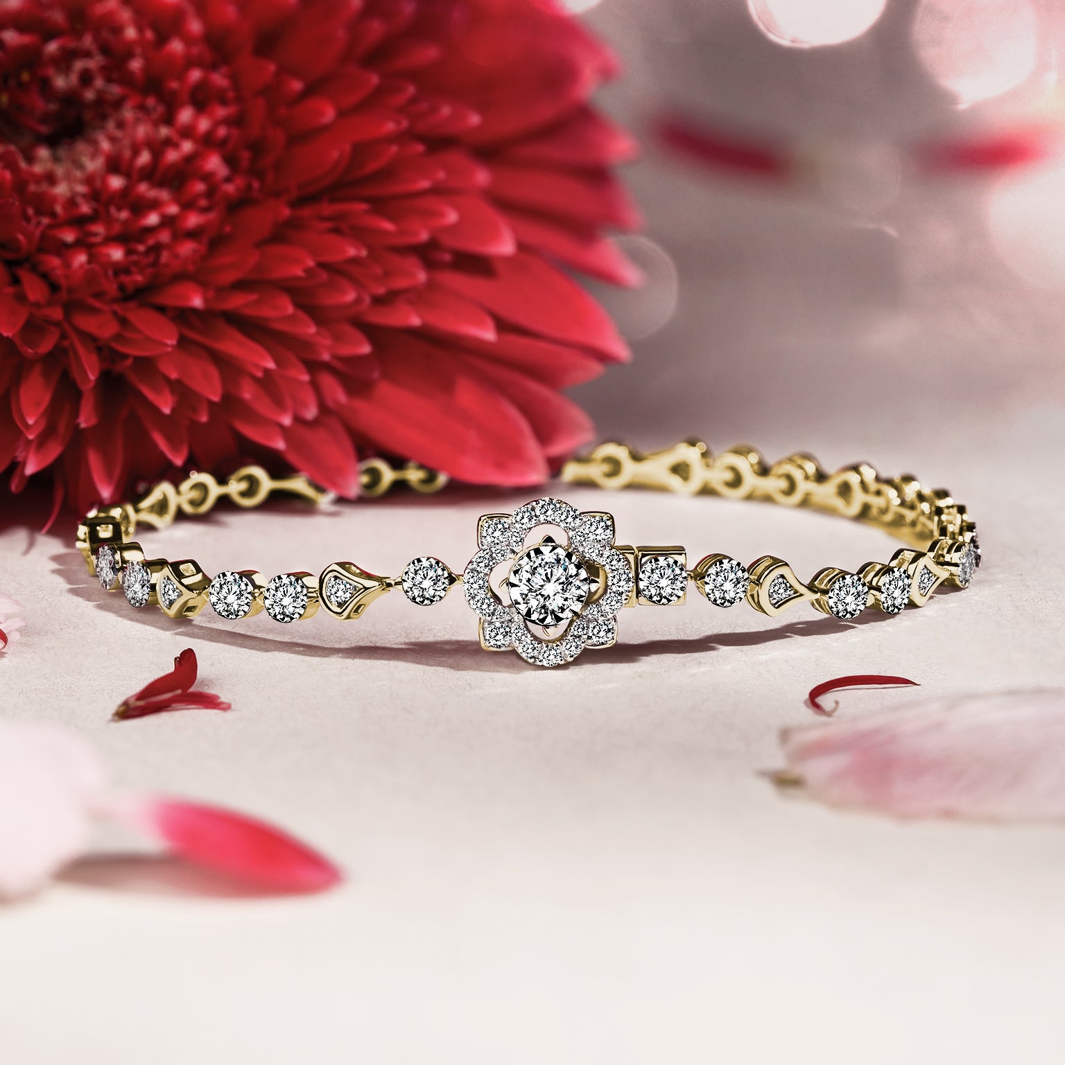 Cherish Blossom Bracelets Diamond Bracelets (Certificate: GIA)