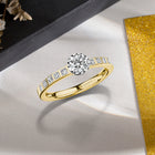 Delicate Solitaire Shimmer Ring