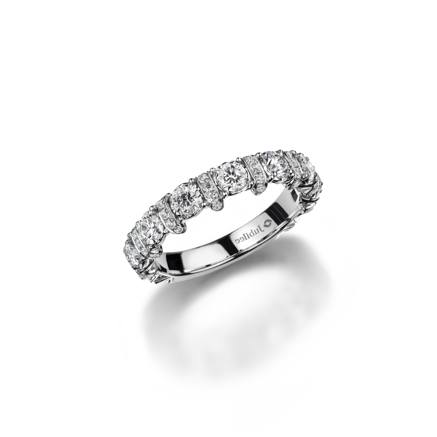 Exquisite Harmony Diamond Line Ring