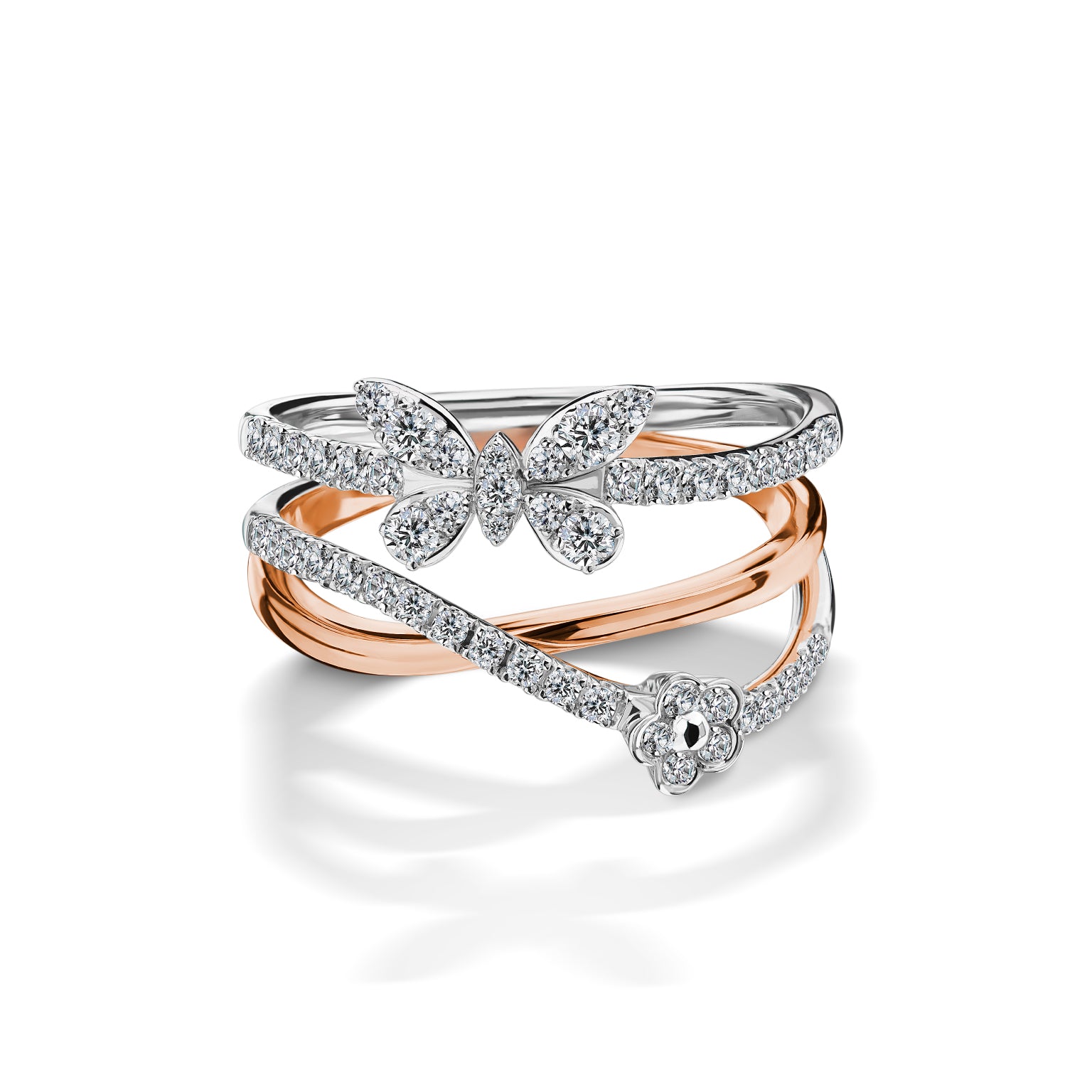 แหวนเพชร GENTLE BUTTERFLY FLUTTER RING