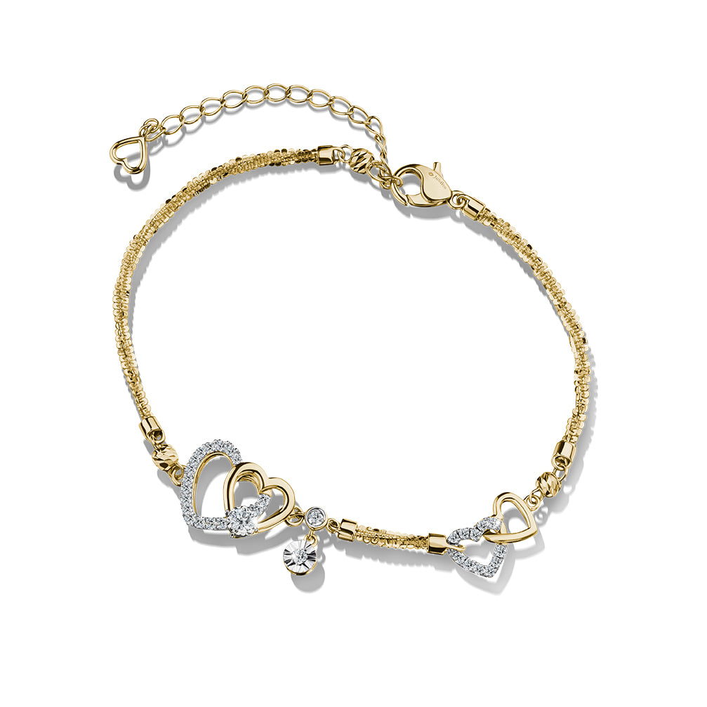 Heart Lasso Bracelet Diamond Bracelet