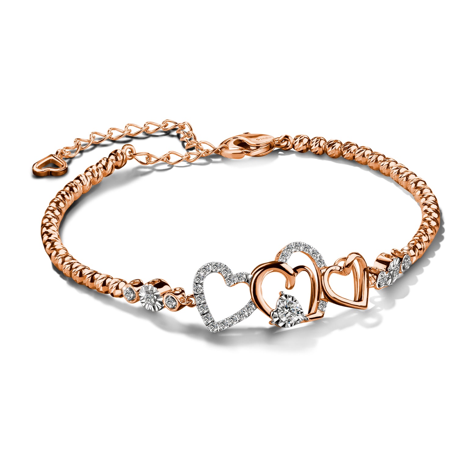 สร้อยข้อมือเพชร Jubilee Heart Love Locket Bracelet