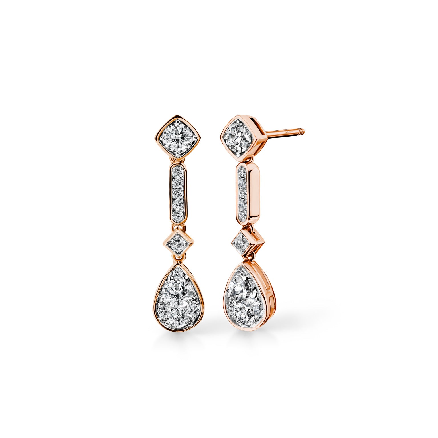 Larme d'Amour Carreau Céleste Diamond Earrings