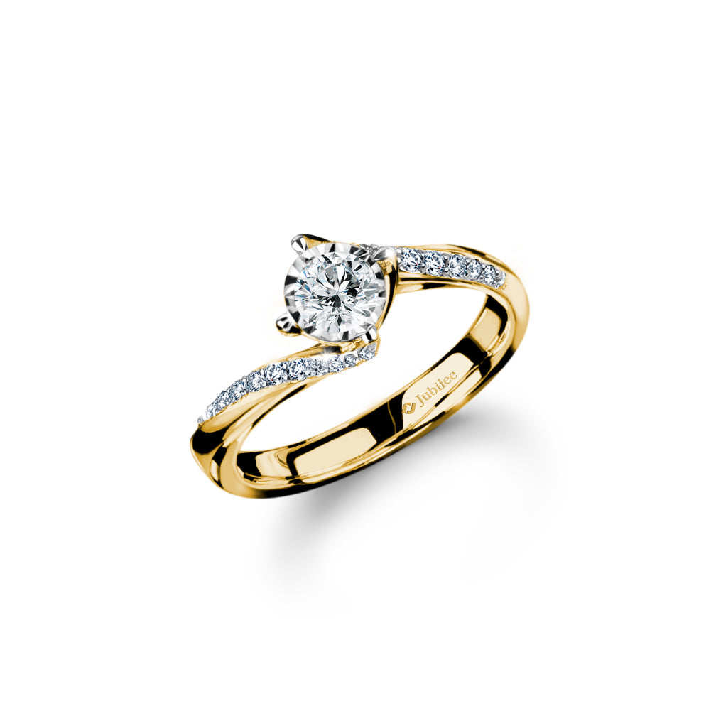 Promise Pave Solitaire Ring
