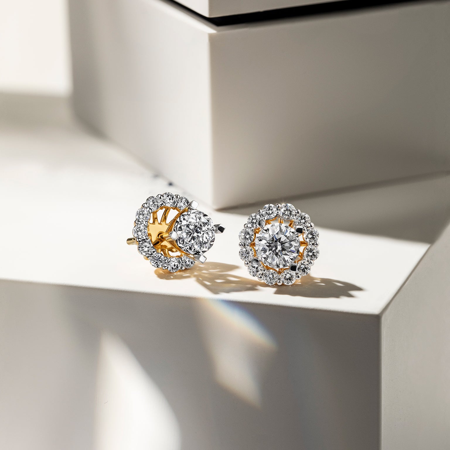 Radiant Halo Flare Earrings