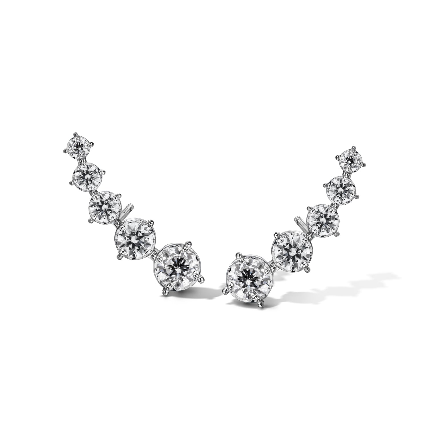 Sparkle Line Glow Earrings Diamond Earrings