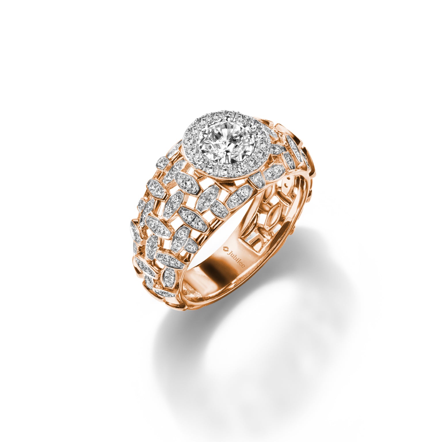 แหวนเพชร Treillage Glam Halo Ring